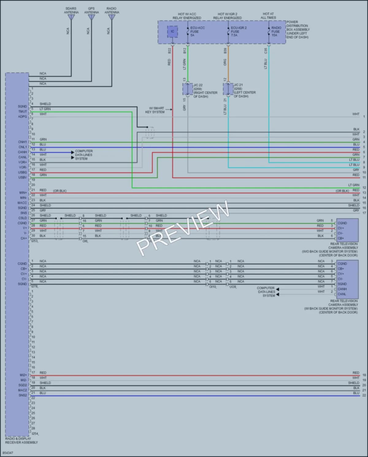 2024 Toyota CorollaCross Radio wiring diagram preview