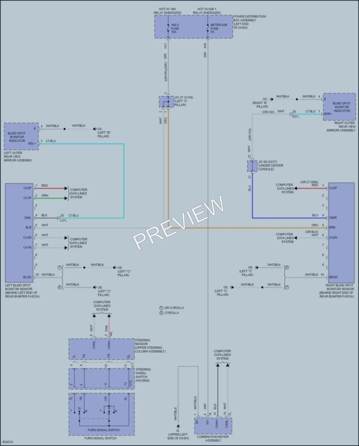 2024 Toyota CorollaHybrid Navigation wiring diagram preview