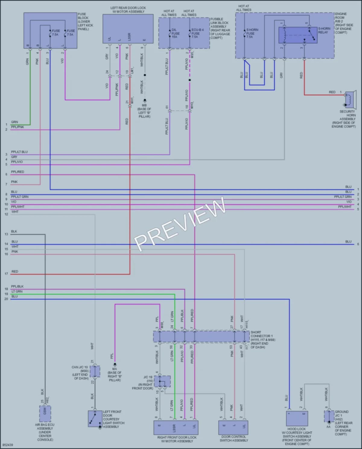 2024 Toyota CrownHybrid Anti Theft wiring diagram preview