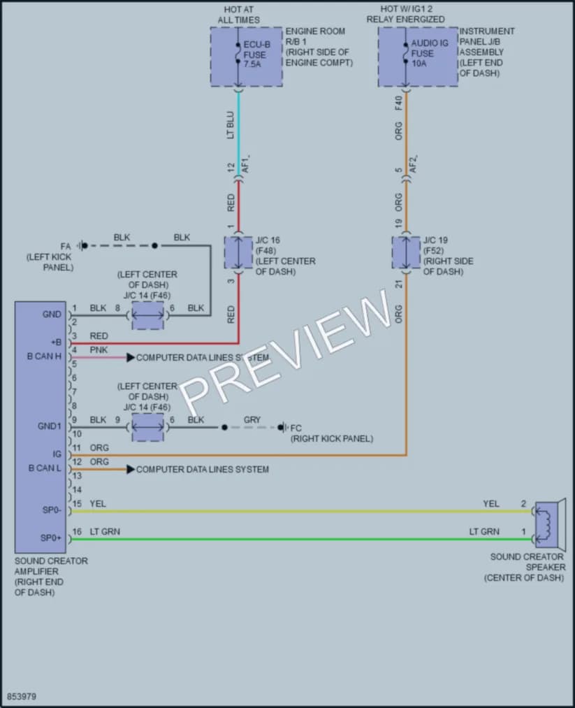 2024 Toyota GR86 Active Bodyworks wiring diagram preview