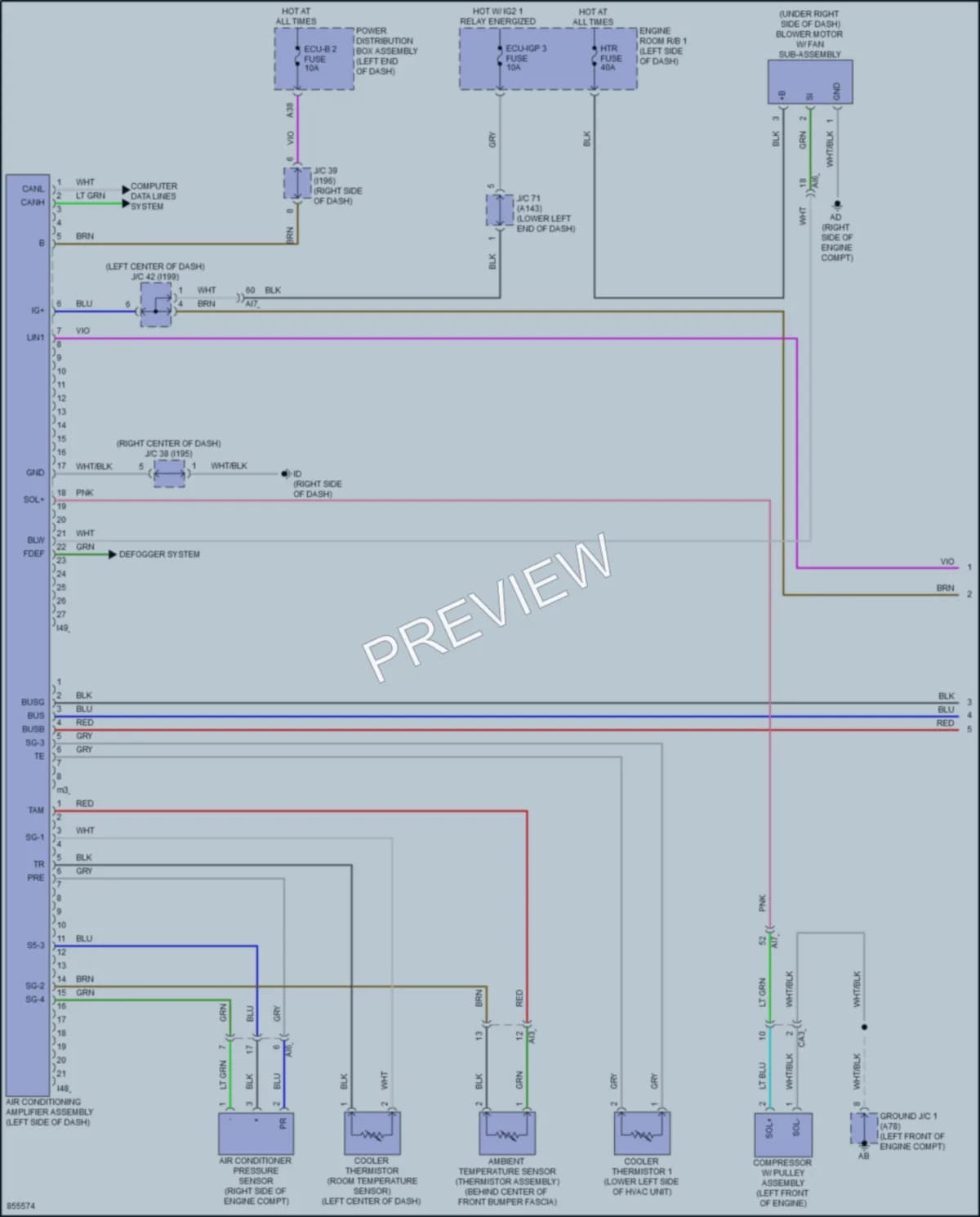 2024 Toyota GRCorolla Air Conditioning wiring diagram preview