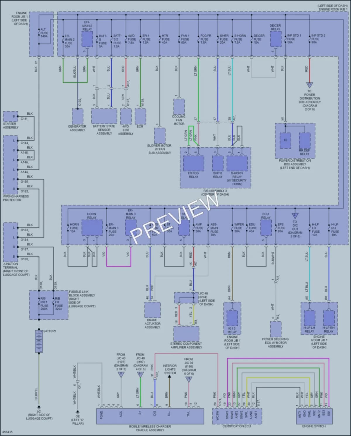 2024 Toyota GRCorolla Power Distribution wiring diagram preview