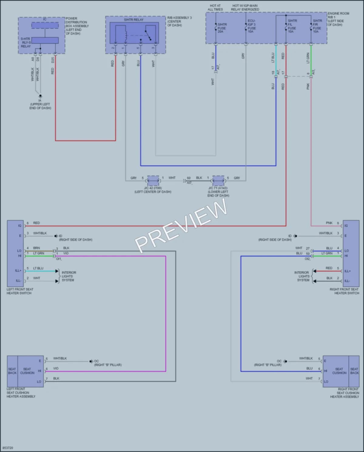 2024 Toyota GRCorolla Power Seats wiring diagram preview