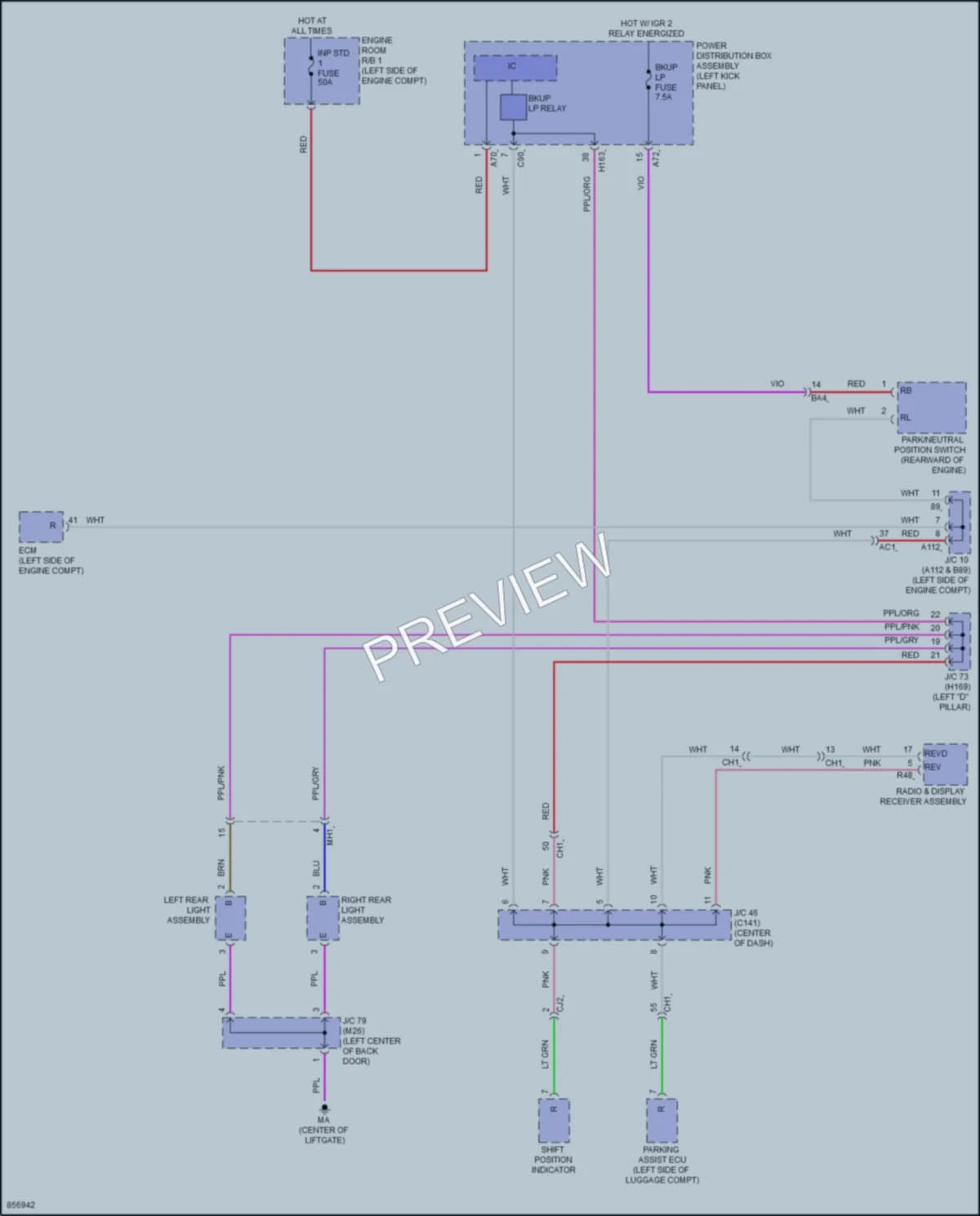 2024 Toyota GrandHighlander Exterior Lights wiring diagram preview