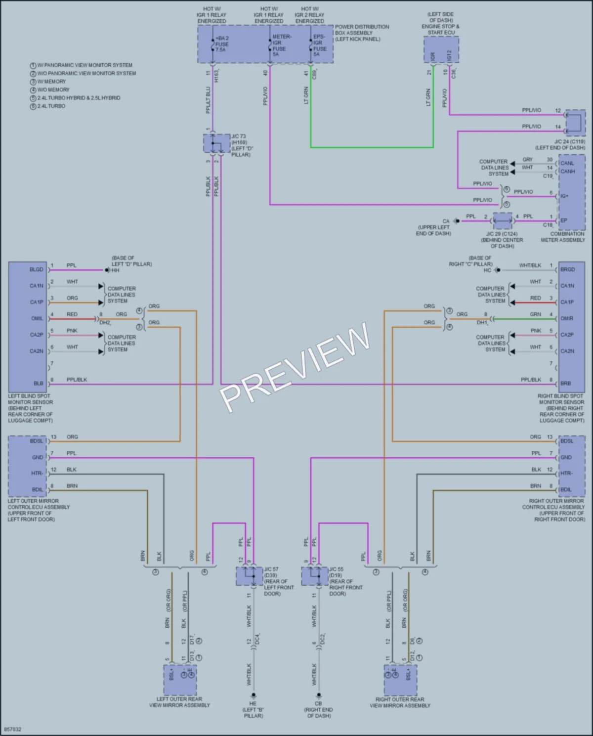 2024 Toyota GrandHighlander Navigation wiring diagram preview
