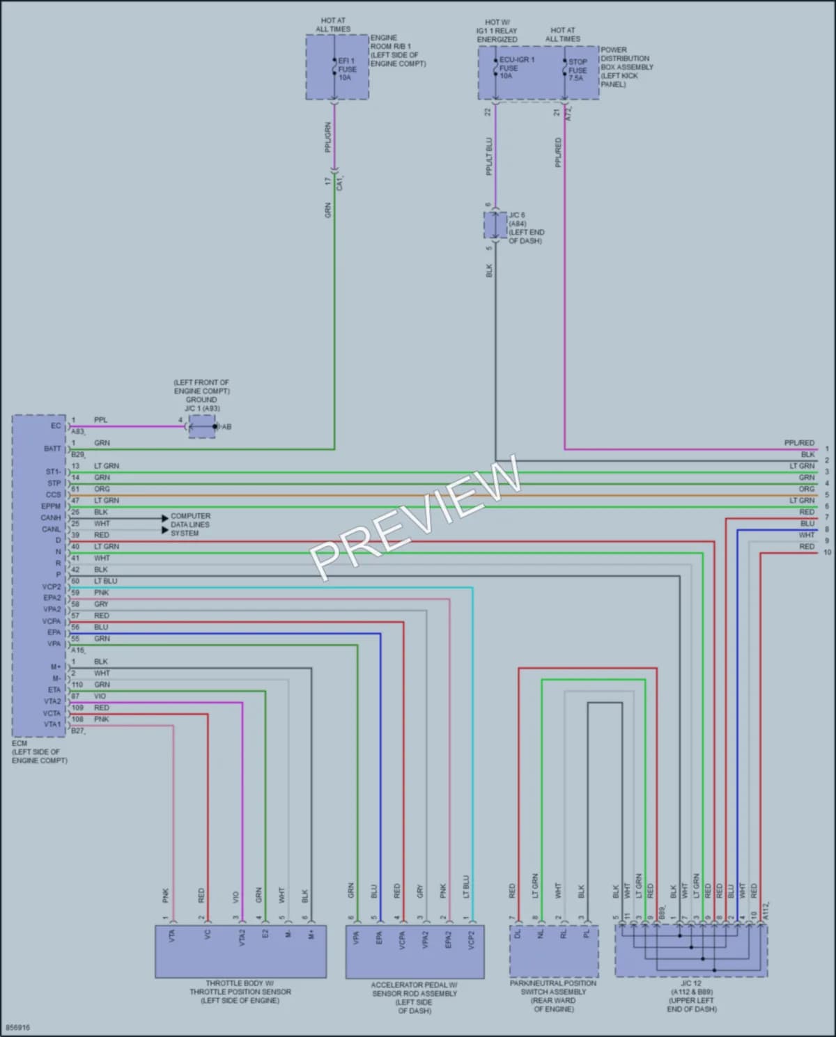 2024 Toyota GrandHighlanderHybrid Cruise Control wiring diagram preview