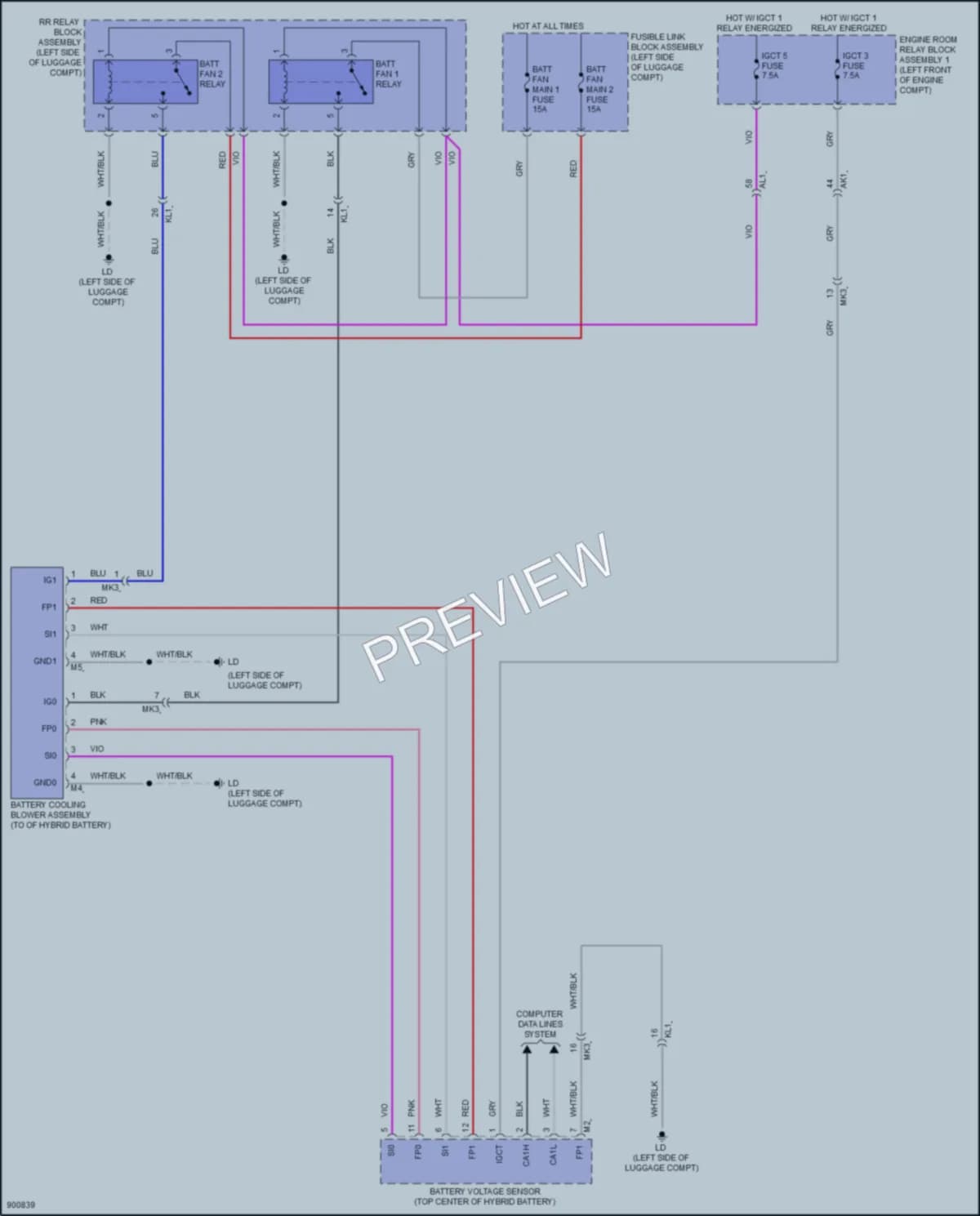 2024 Toyota LandCruiser Cooling Fan wiring diagram preview
