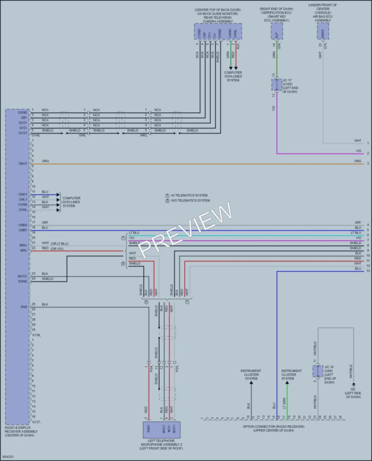 2024 Toyota RAV4Hybrid Radio wiring diagram preview