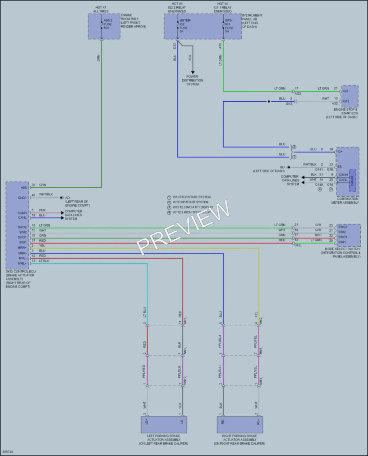 2024 Toyota RAV4Hybrid Shift Interlock wiring diagram preview