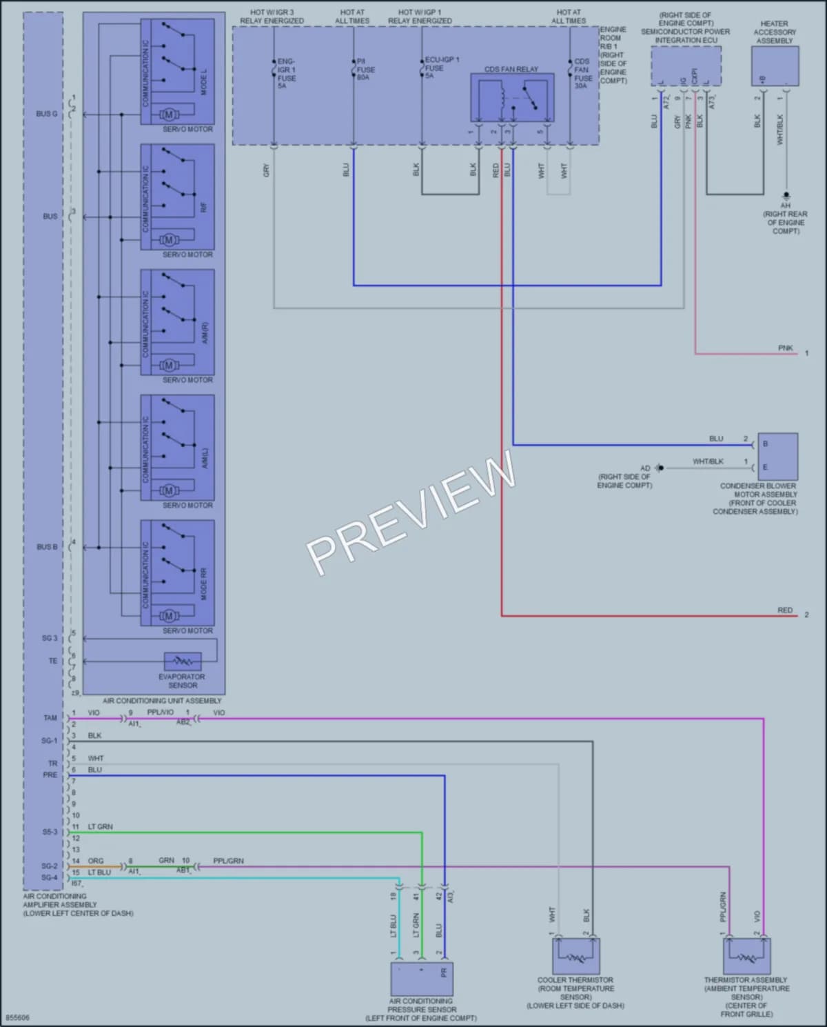 2024 Toyota Sequoia Air Conditioning wiring diagram preview