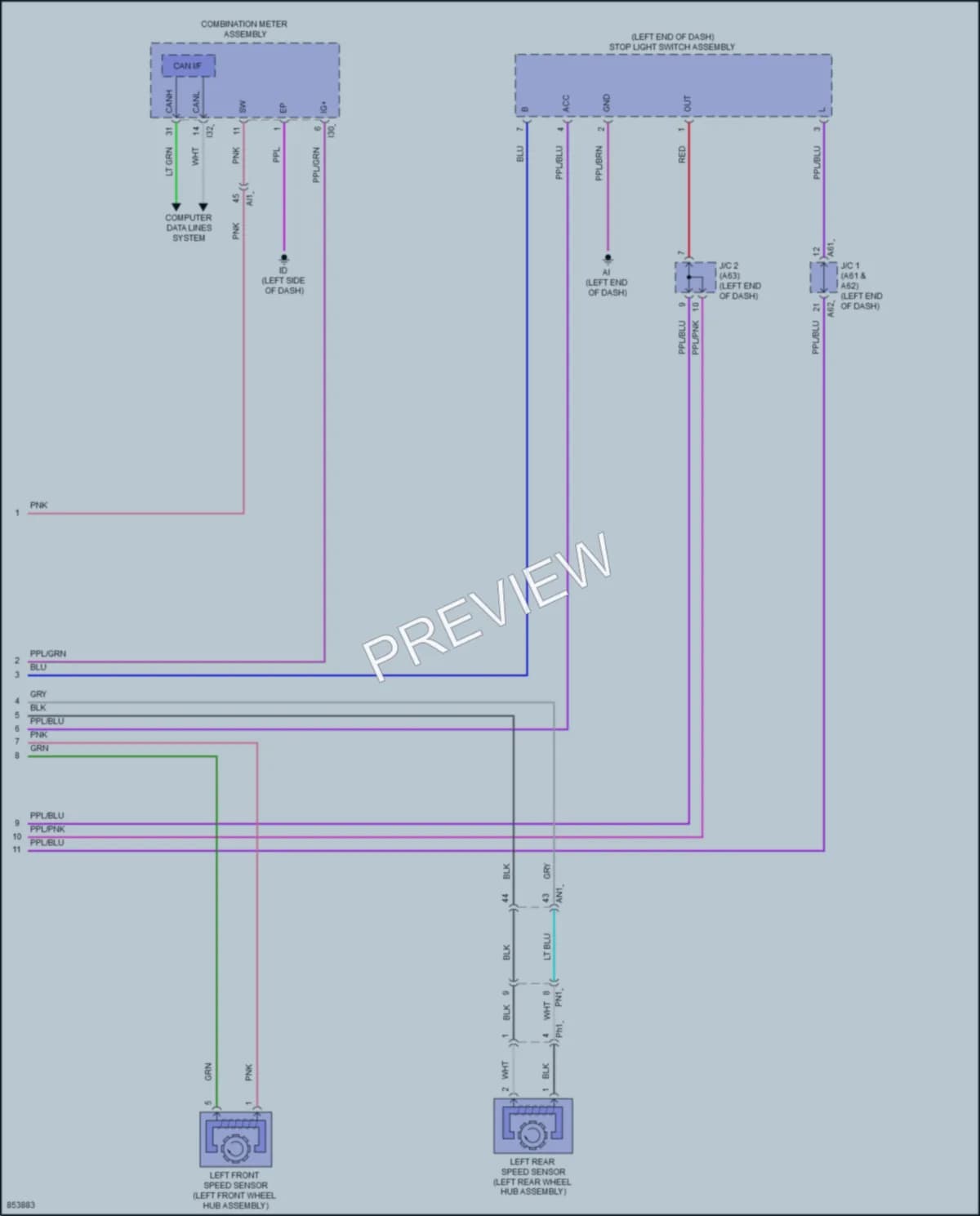 2024 Toyota Sequoia Anti Lock Brakes wiring diagram preview
