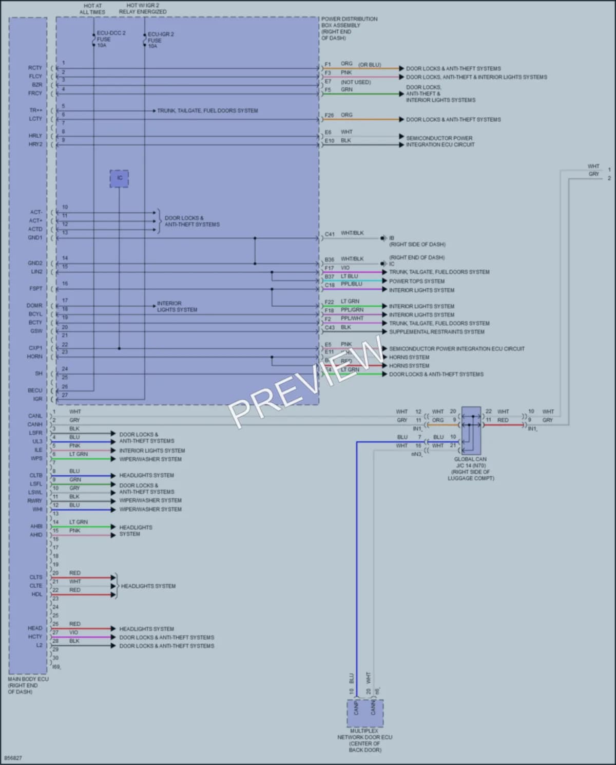 2024 Toyota Sequoia Body Control Modules wiring diagram preview