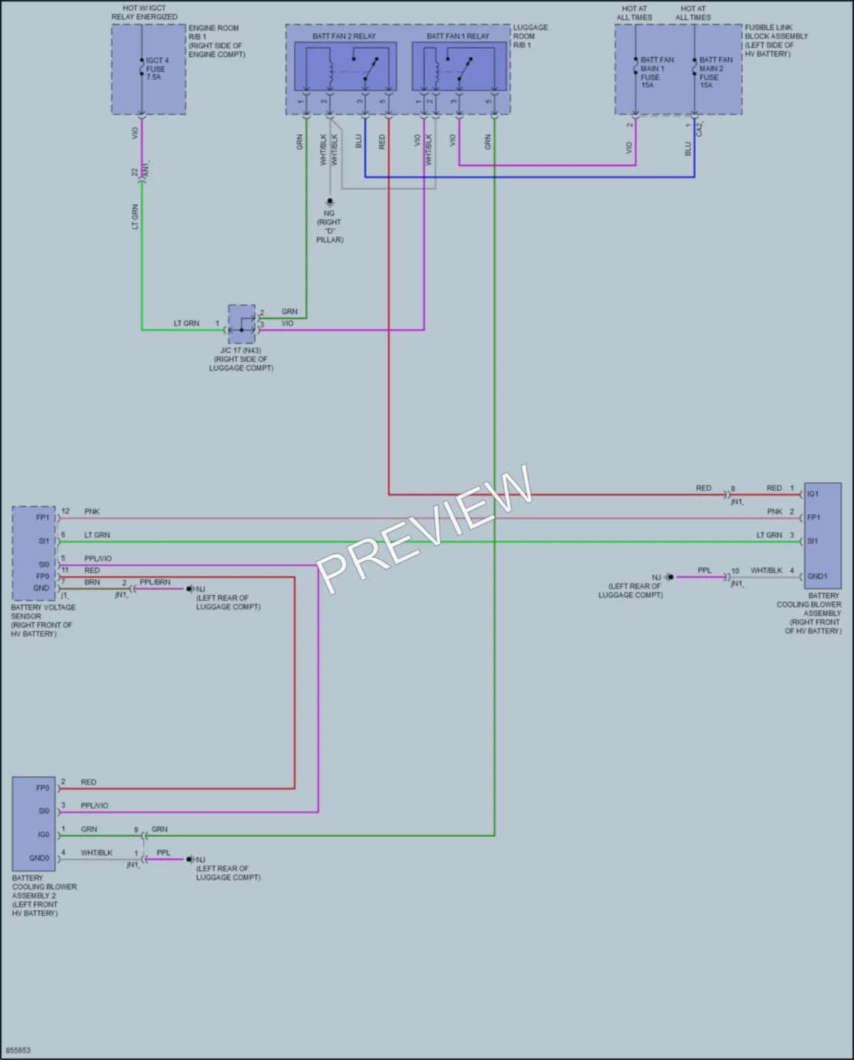 2024 Toyota Sequoia Cooling Fan wiring diagram preview