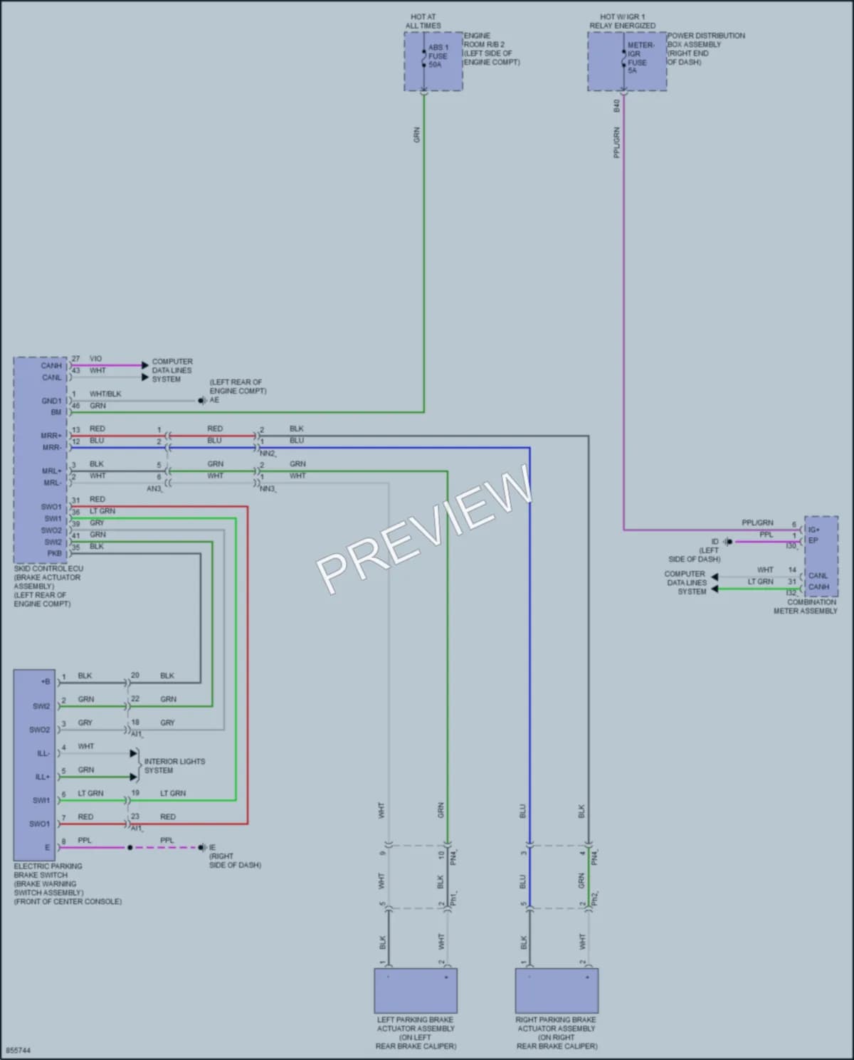 2024 Toyota Sequoia Shift Interlock wiring diagram preview