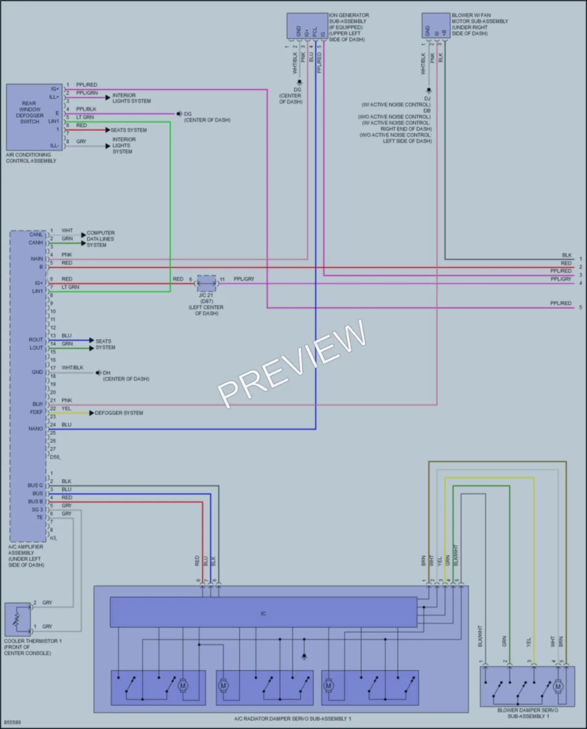 2024 Toyota Sienna Air Conditioning wiring diagram preview