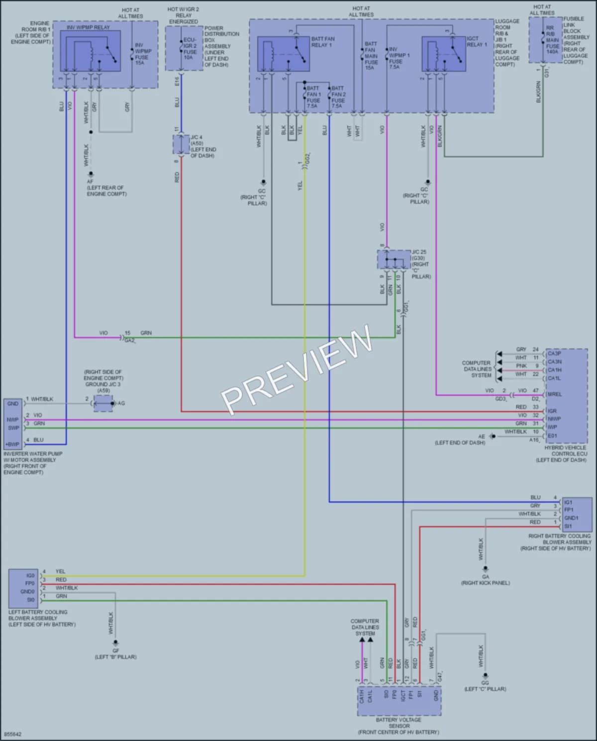 2024 Toyota Sienna Cooling Fan wiring diagram preview