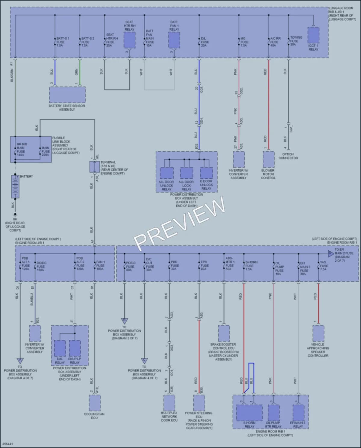 2024 Toyota Sienna Power Distribution wiring diagram preview
