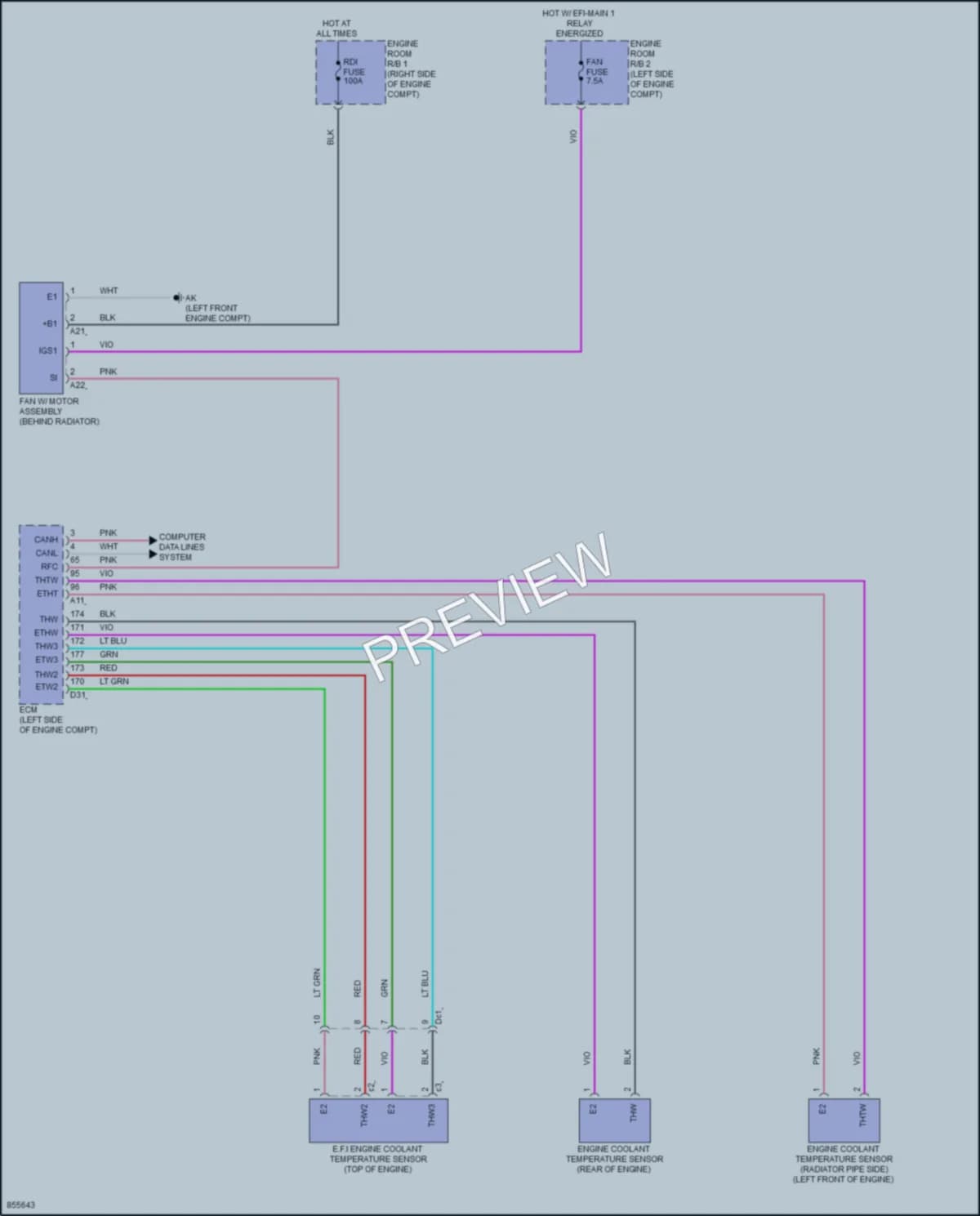 2024 Toyota Tacoma Cooling Fan wiring diagram preview