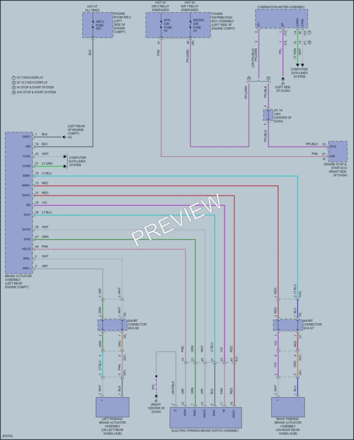 2024 Toyota Tacoma Shift Interlock wiring diagram preview