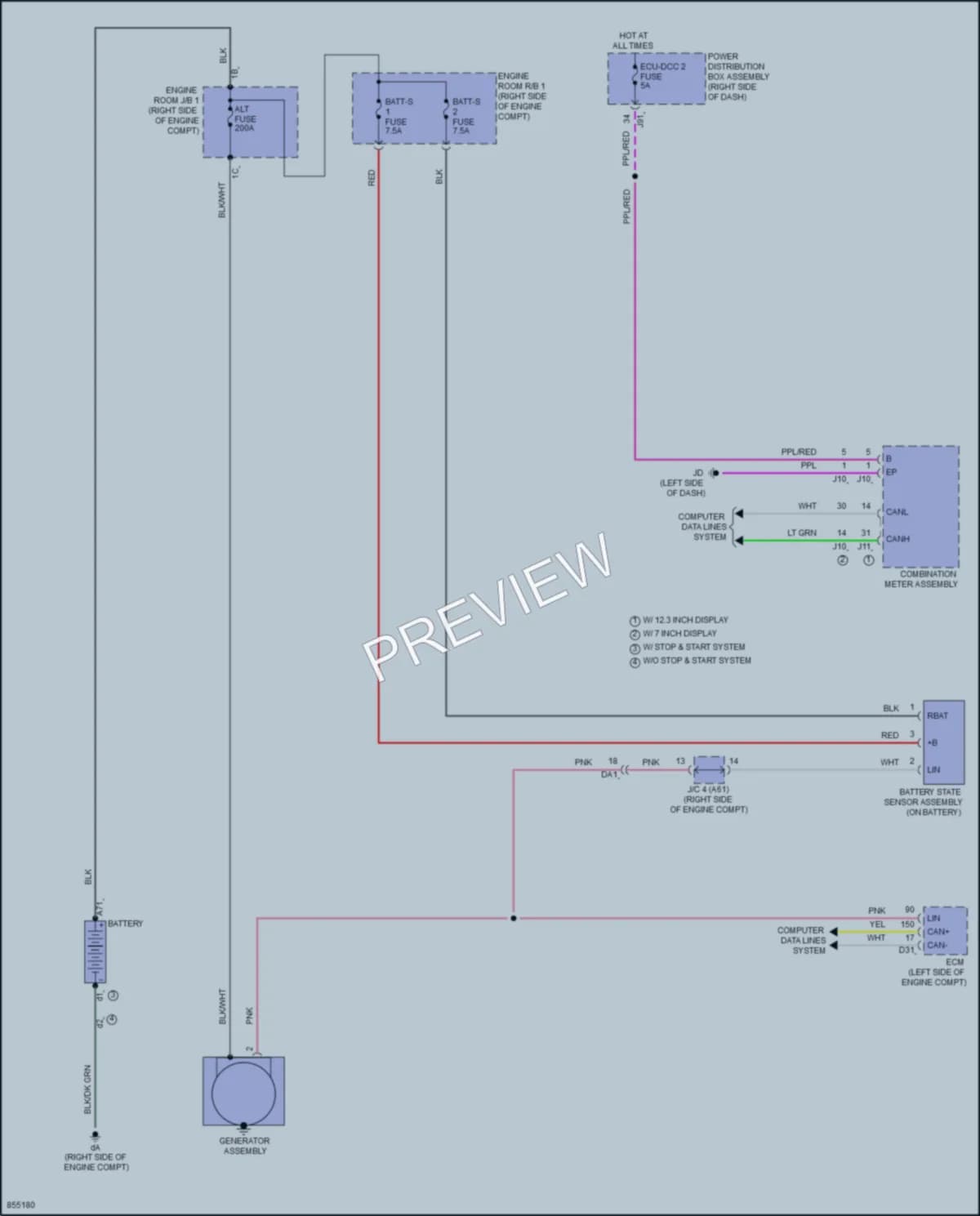 2024 Toyota Tacoma Starting Charging wiring diagram preview