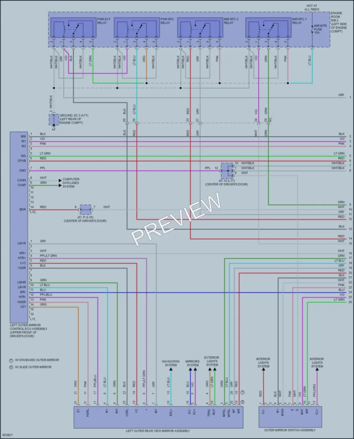 2024 Toyota Tundra Memory Systems wiring diagram preview