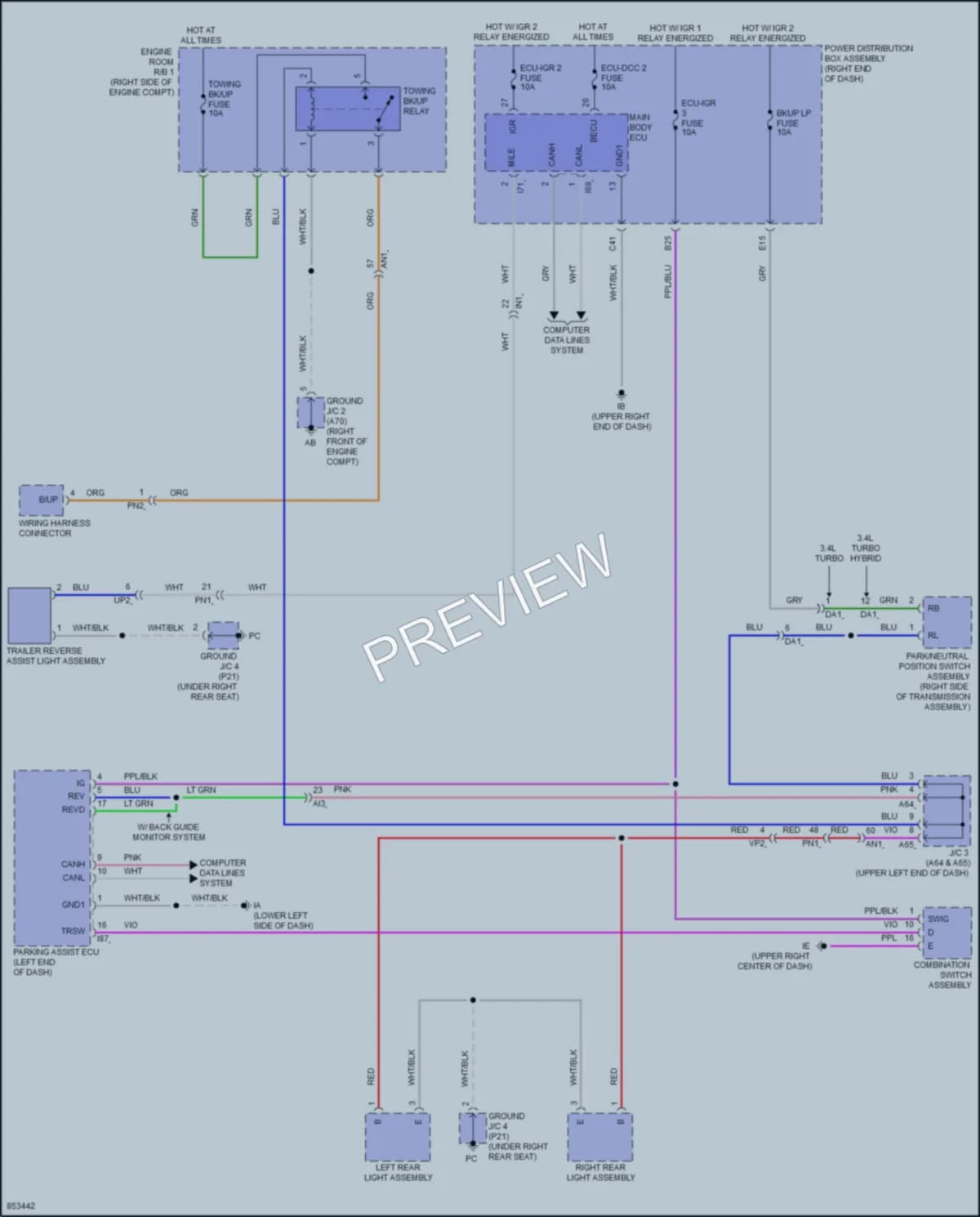 2024 Toyota TundraHybrid Exterior Lights wiring diagram preview