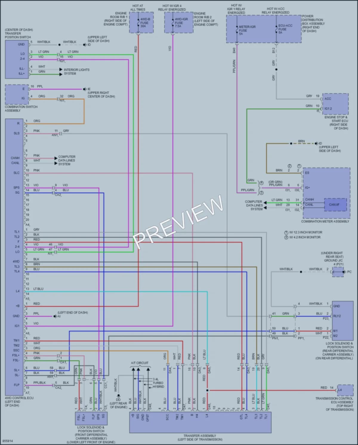 2024 Toyota TundraHybrid Transmission wiring diagram preview