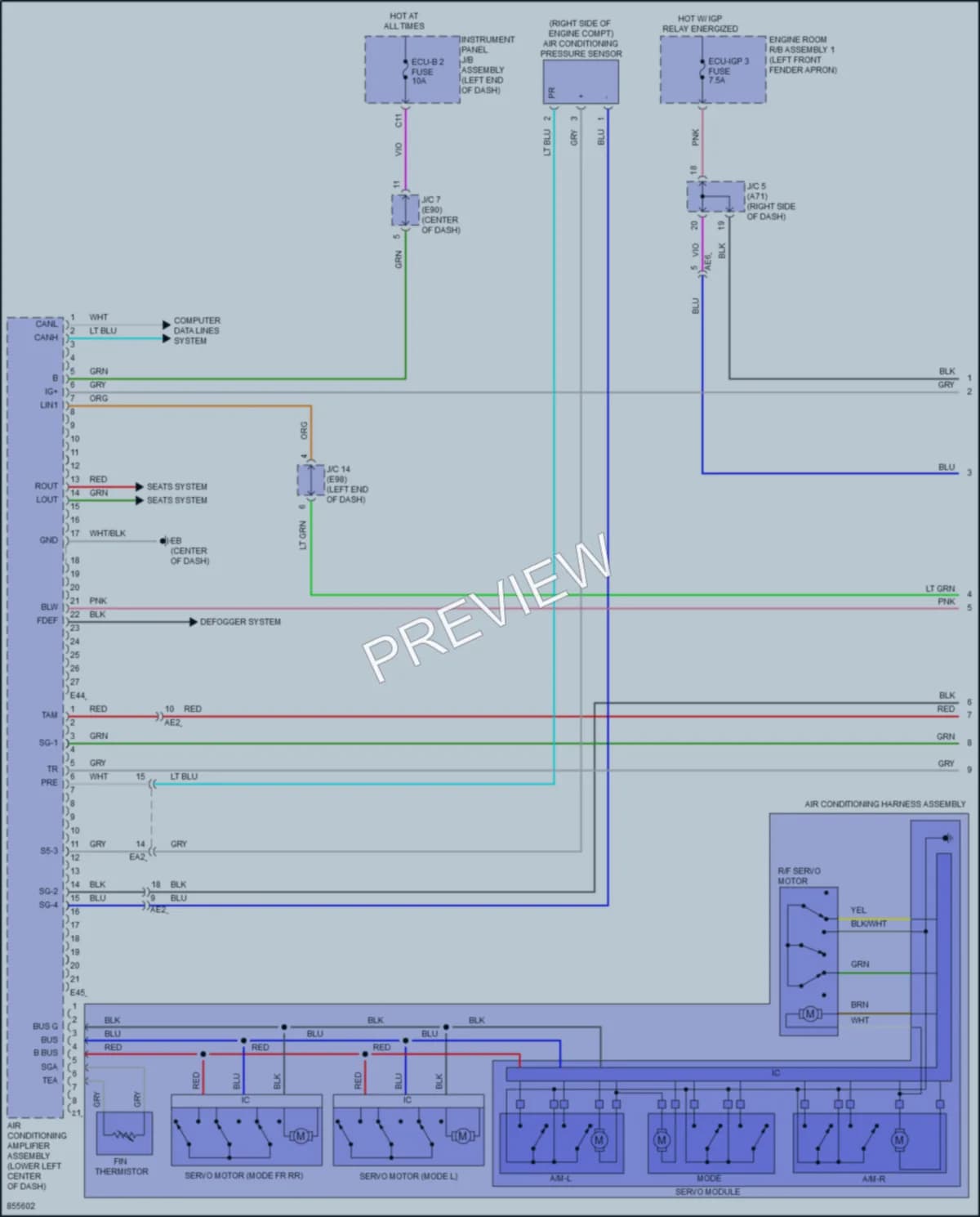 2024 Toyota VenzaHybrid Air Conditioning wiring diagram preview