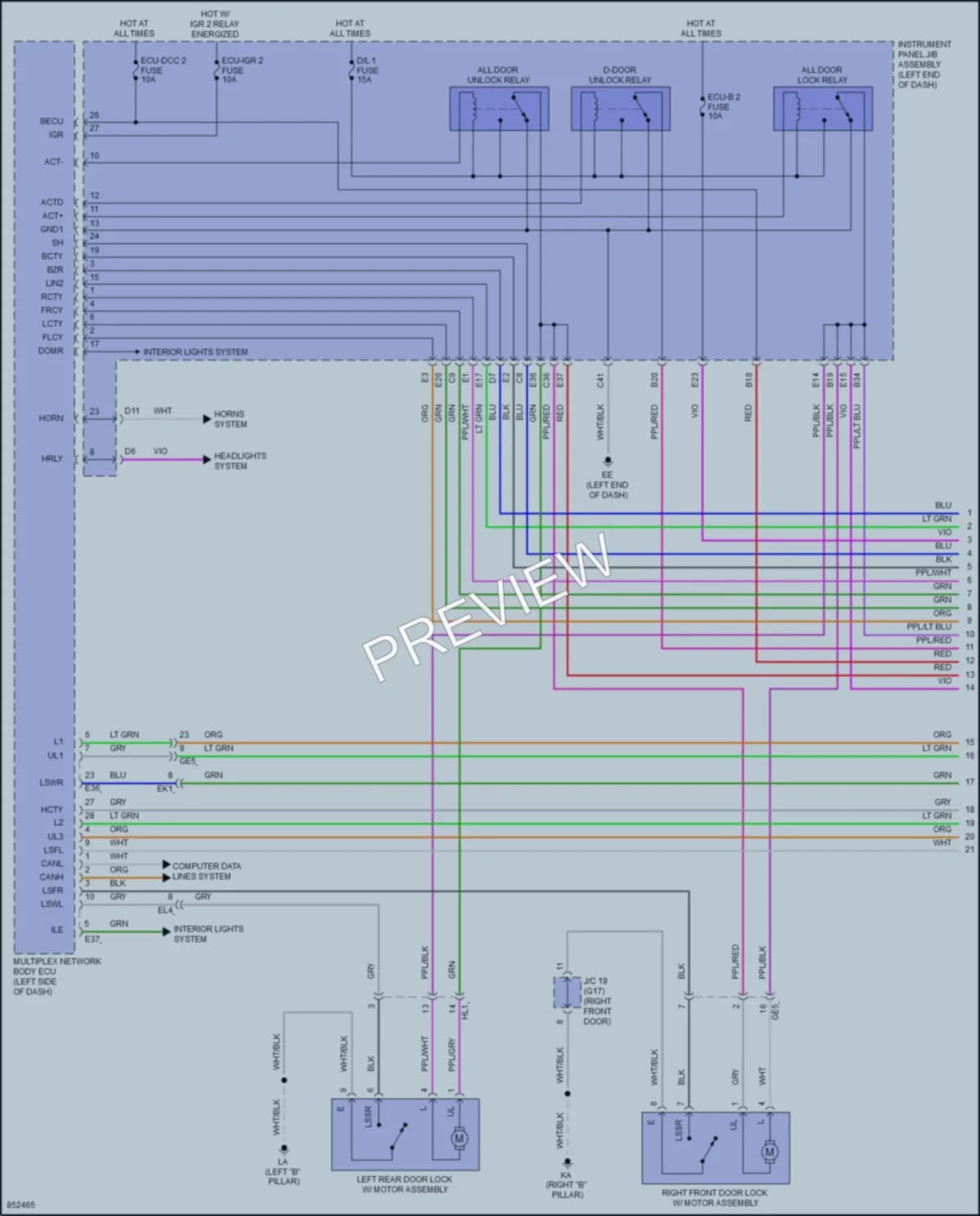 2024 Toyota VenzaHybrid Anti Theft wiring diagram preview