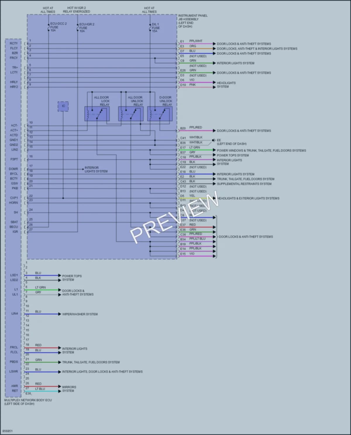2024 Toyota VenzaHybrid Body Control Modules wiring diagram preview