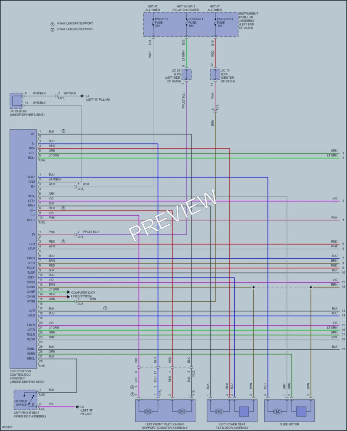 2024 Toyota VenzaHybrid Memory Systems wiring diagram preview