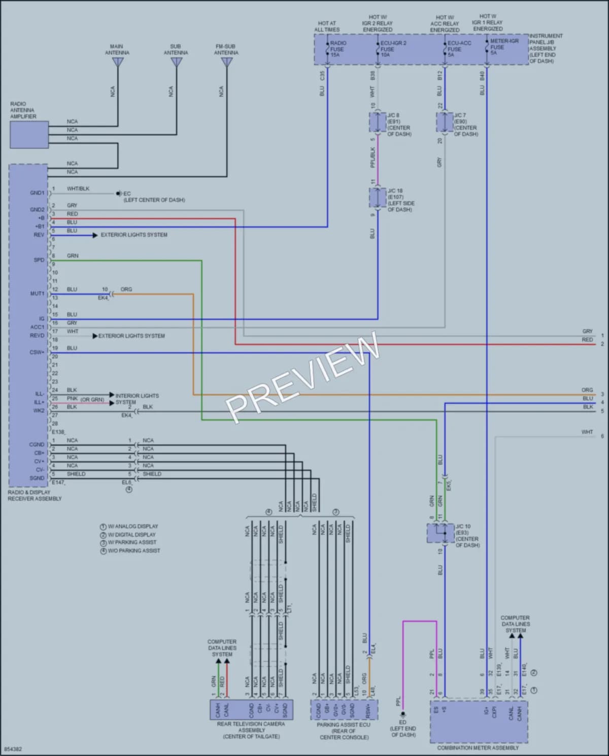 2024 Toyota VenzaHybrid Radio wiring diagram preview