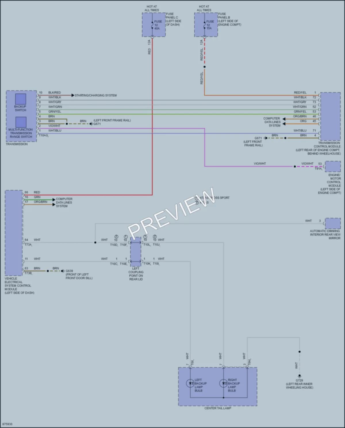 2024 Volkswagen Atlas Exterior Lights wiring diagram preview