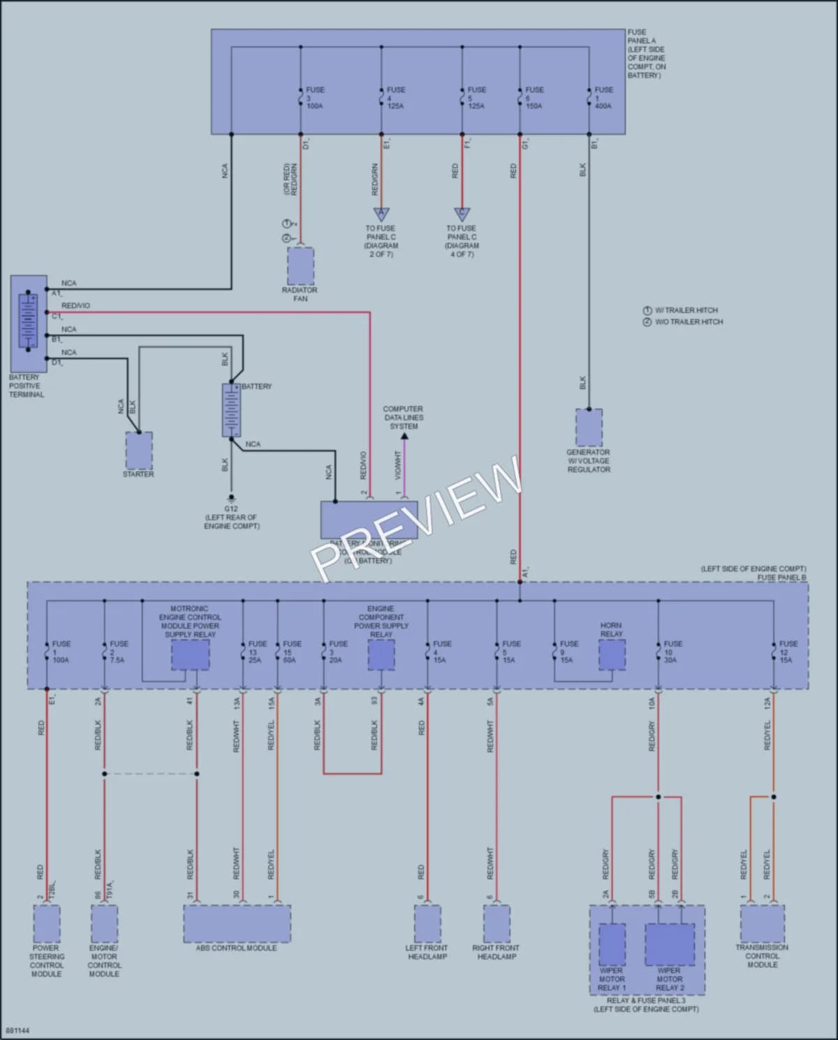 2024 Volkswagen Atlas Power Distribution wiring diagram preview