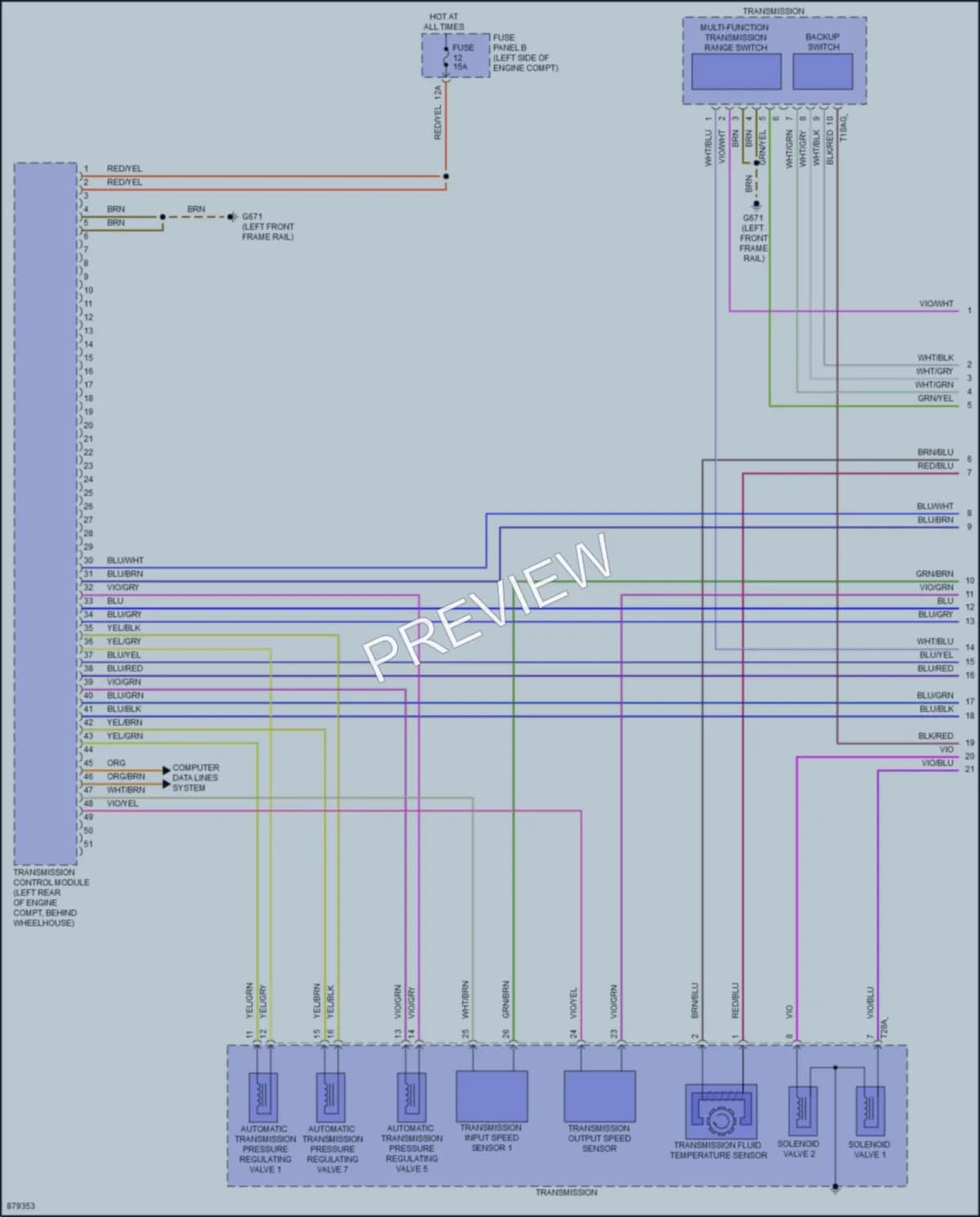 2024 Volkswagen Atlas Transmission wiring diagram preview