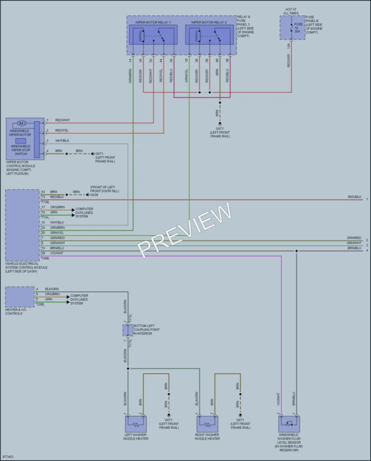 2024 Volkswagen Atlas Wiper Washer wiring diagram preview