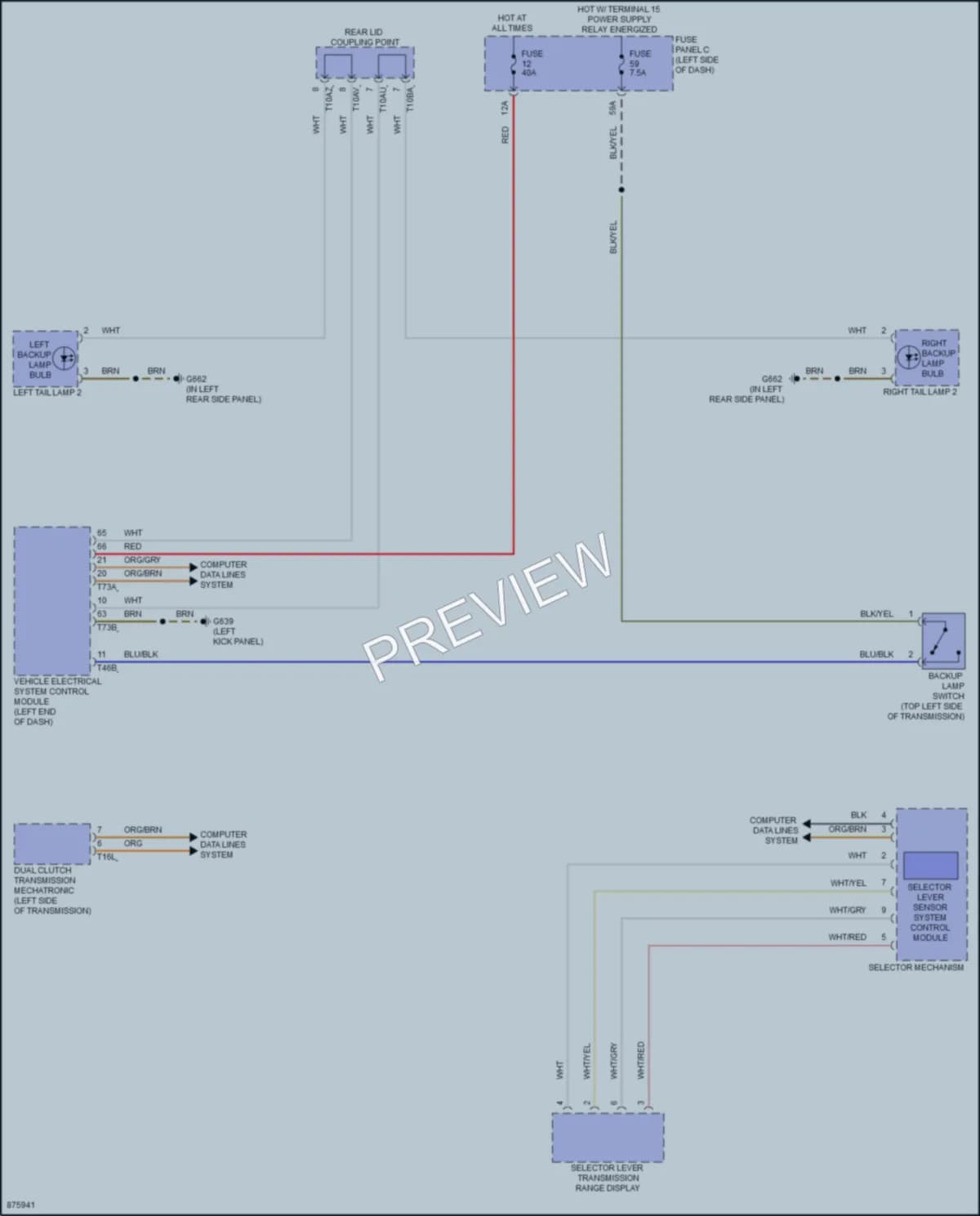 2024 Volkswagen GolfGTI Exterior Lights wiring diagram preview