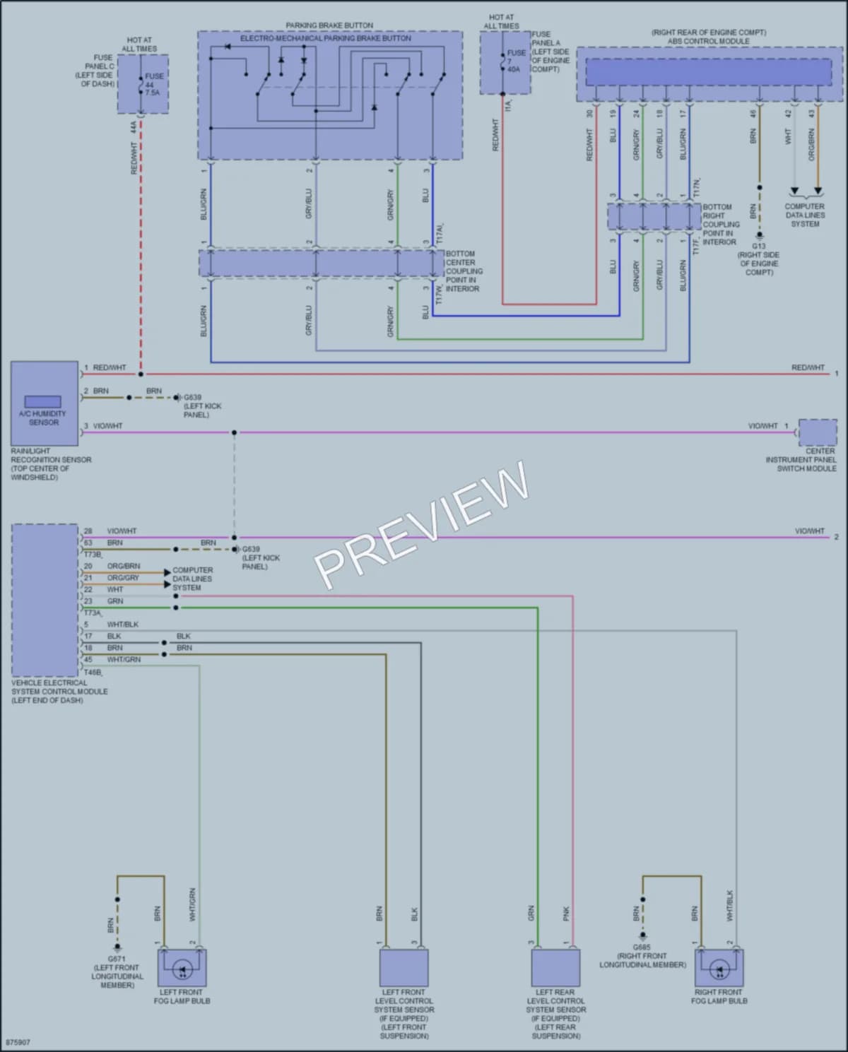 2024 Volkswagen GolfGTI Headlights wiring diagram preview