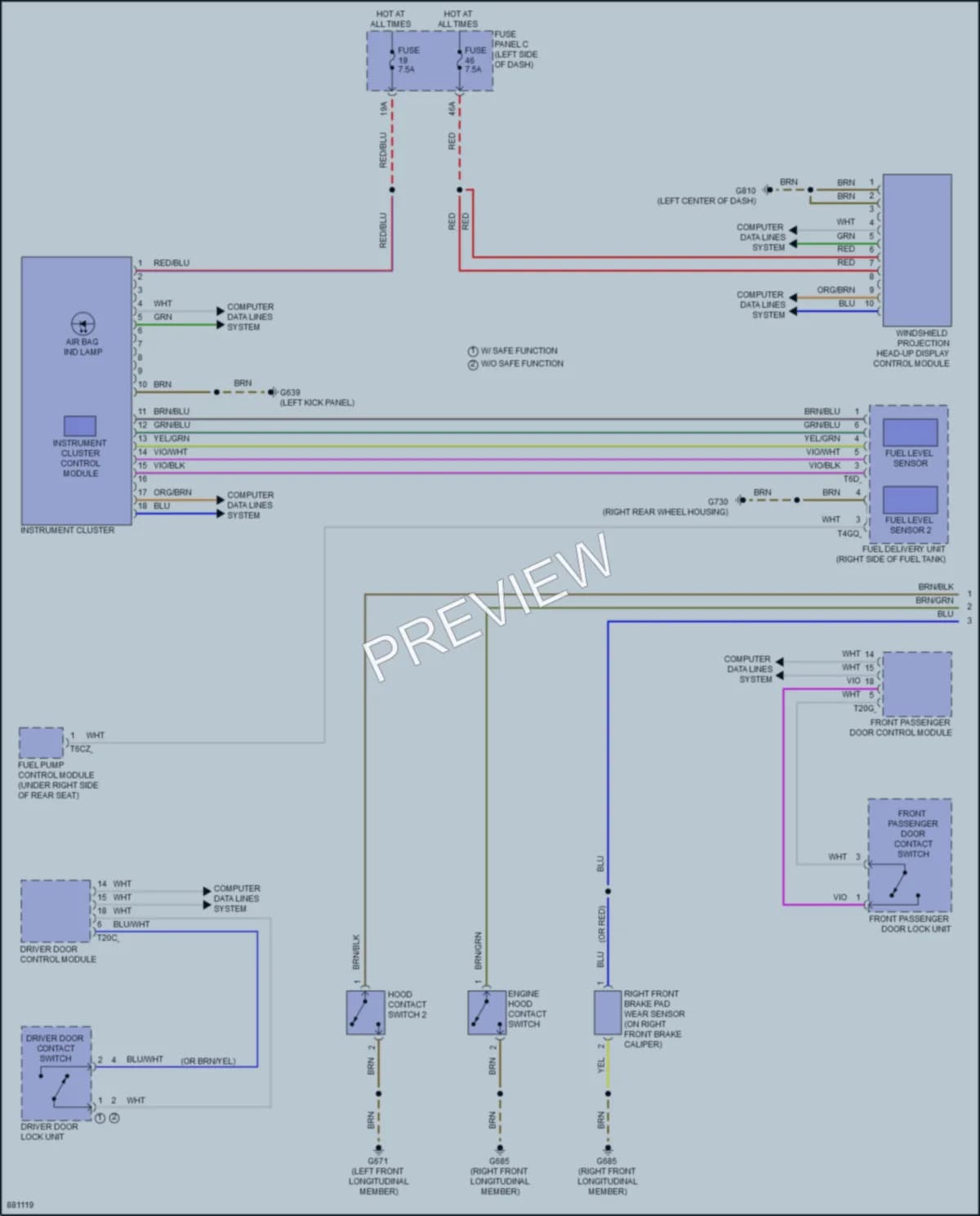2024 Volkswagen GolfGTI Instrument Cluster wiring diagram preview