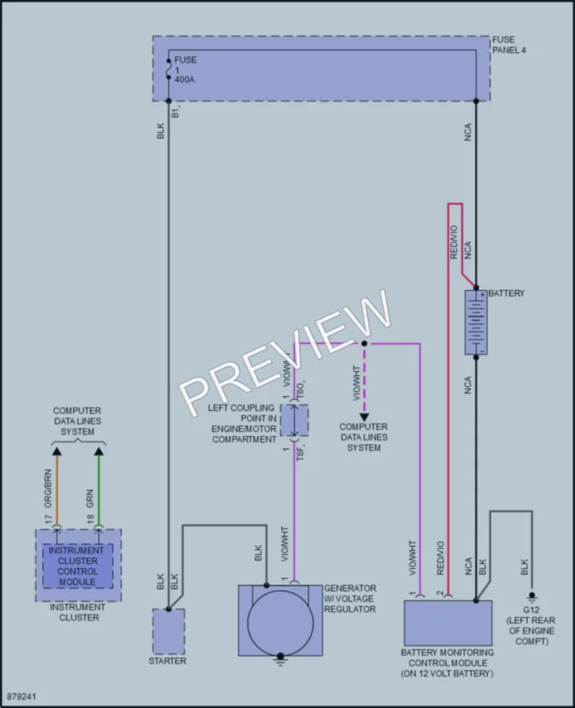 2024 Volkswagen GolfR Starting Charging wiring diagram preview