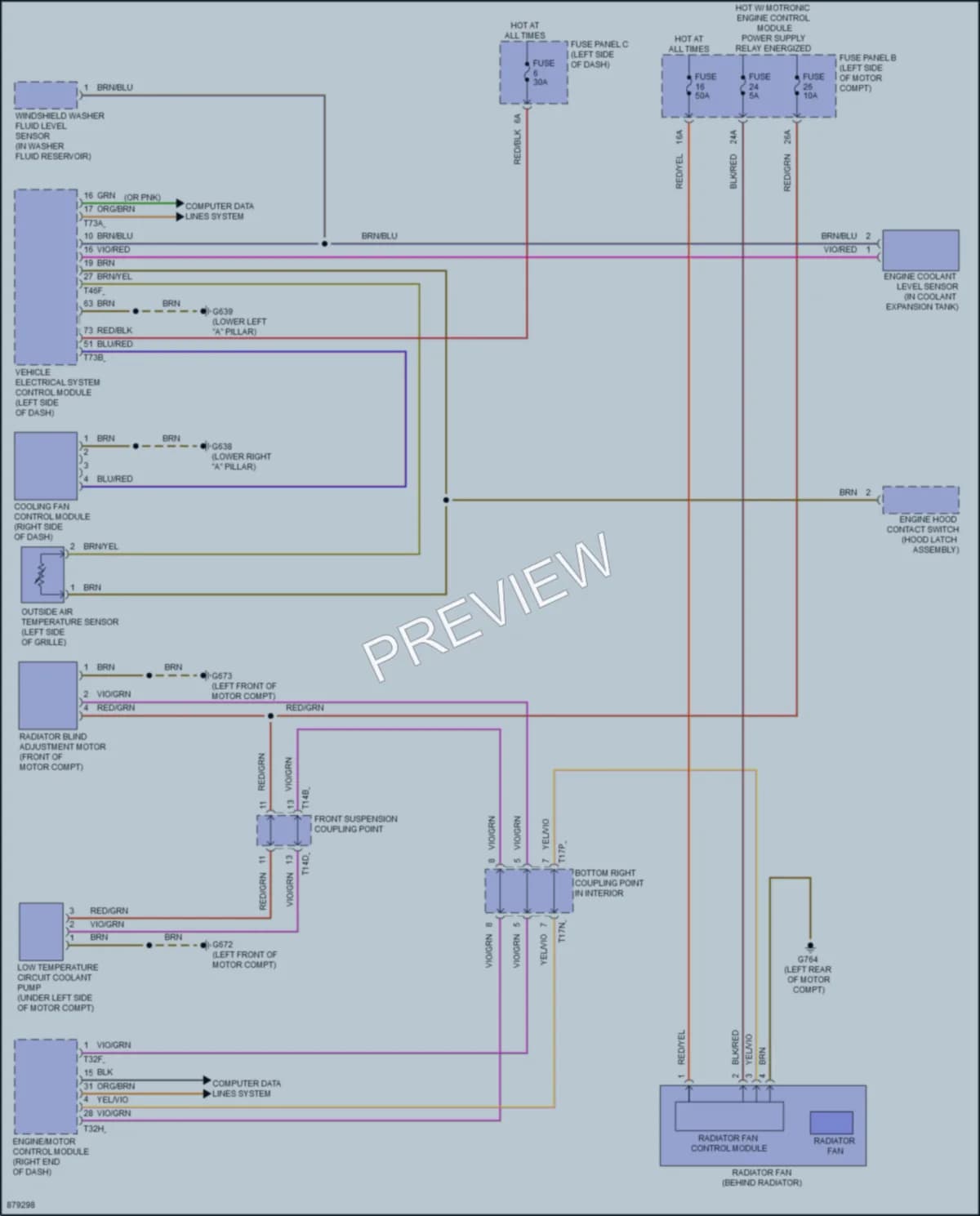 2024 Volkswagen ID4 Cooling Fan wiring diagram preview