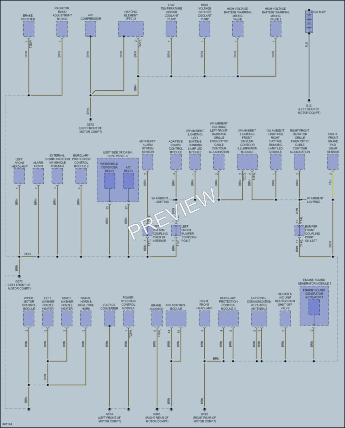 2024 Volkswagen ID4 Ground Distribution wiring diagram preview