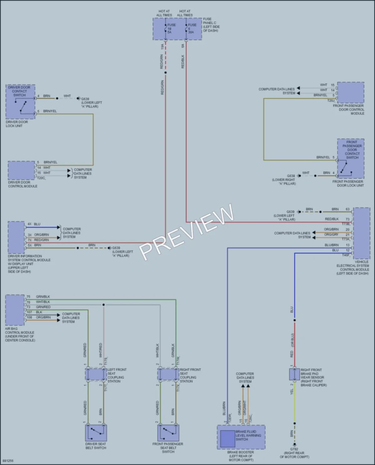2024 Volkswagen ID4 Warning Systems wiring diagram preview