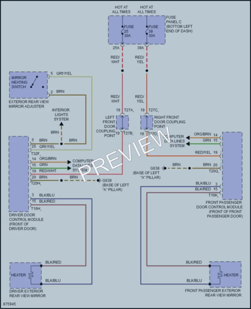 2024 Volkswagen Jetta Defoggers wiring diagram preview