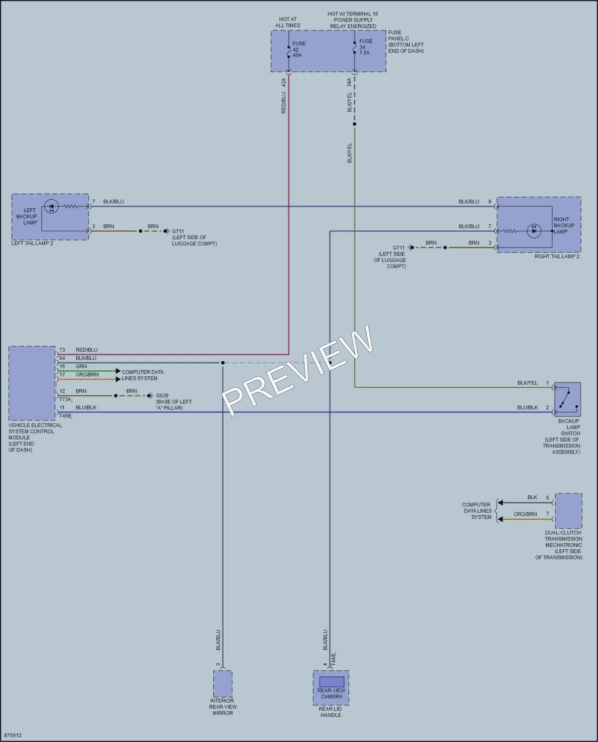 2024 Volkswagen Jetta Exterior Lights wiring diagram preview