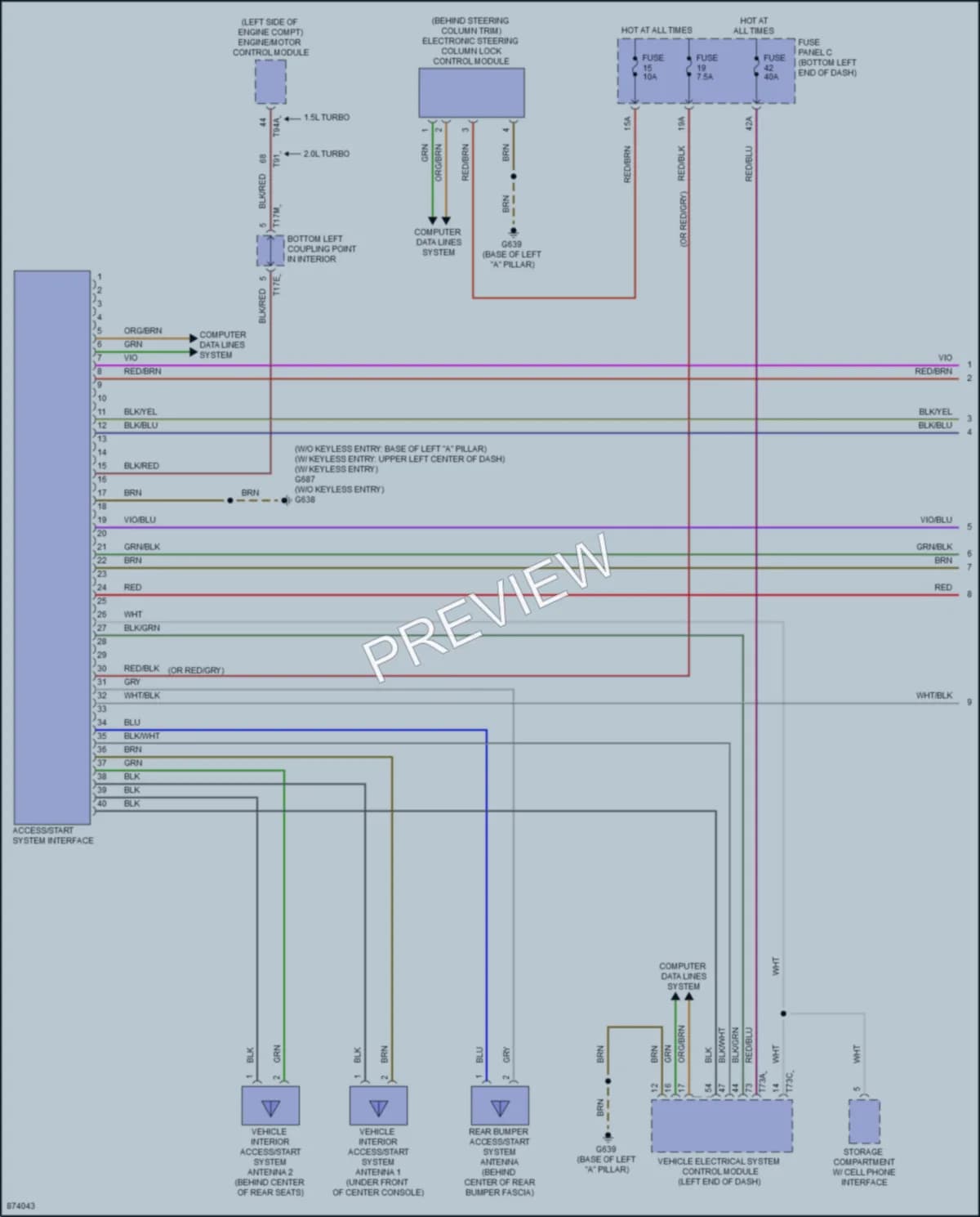 2024 Volkswagen JettaGLI Anti Theft wiring diagram preview