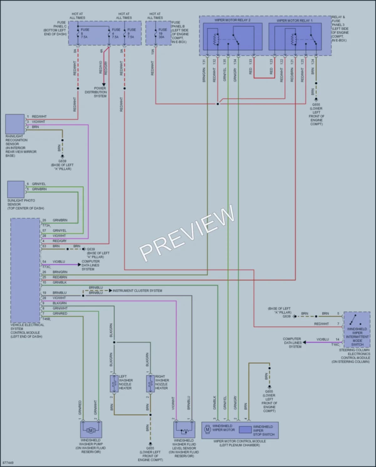 2024 Volkswagen JettaGLI Wiper Washer wiring diagram preview