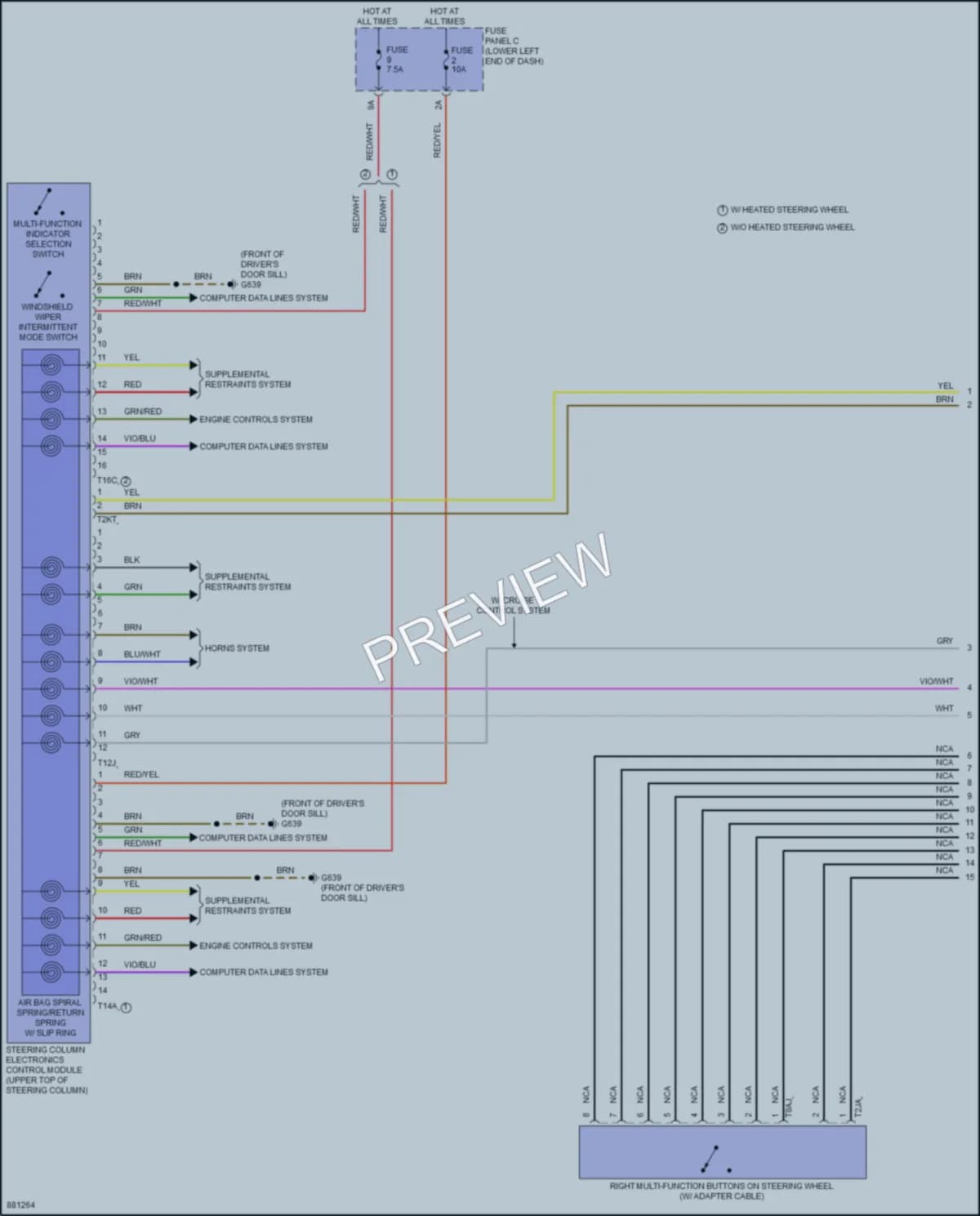 2024 Volkswagen Taos Body Control Modules wiring diagram preview