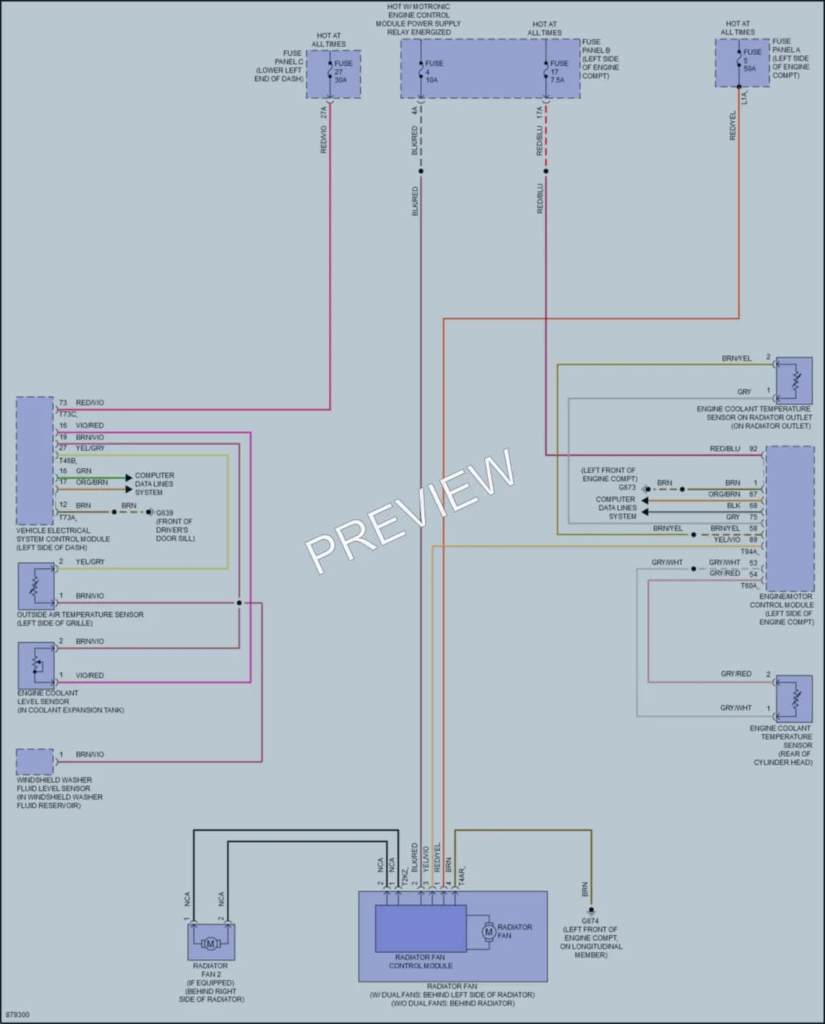 2024 Volkswagen Taos Cooling Fan wiring diagram preview