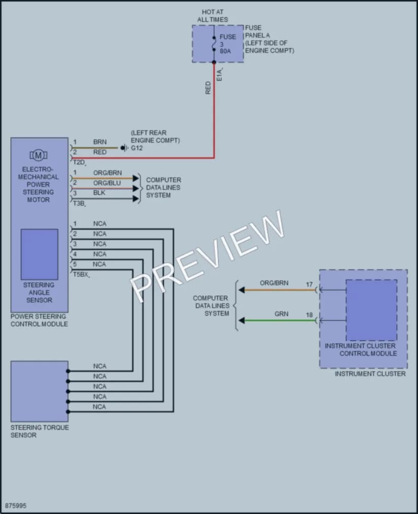 2024 Volkswagen Taos Electronic Power Steering wiring diagram preview